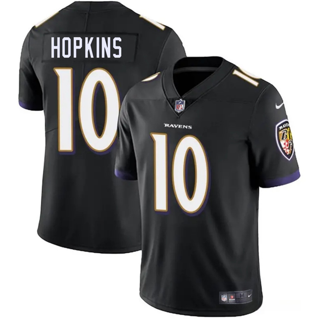 Youth Black Baltimore Ravens #10 DeAndre Hopkins Vapor Limited Football Jersey